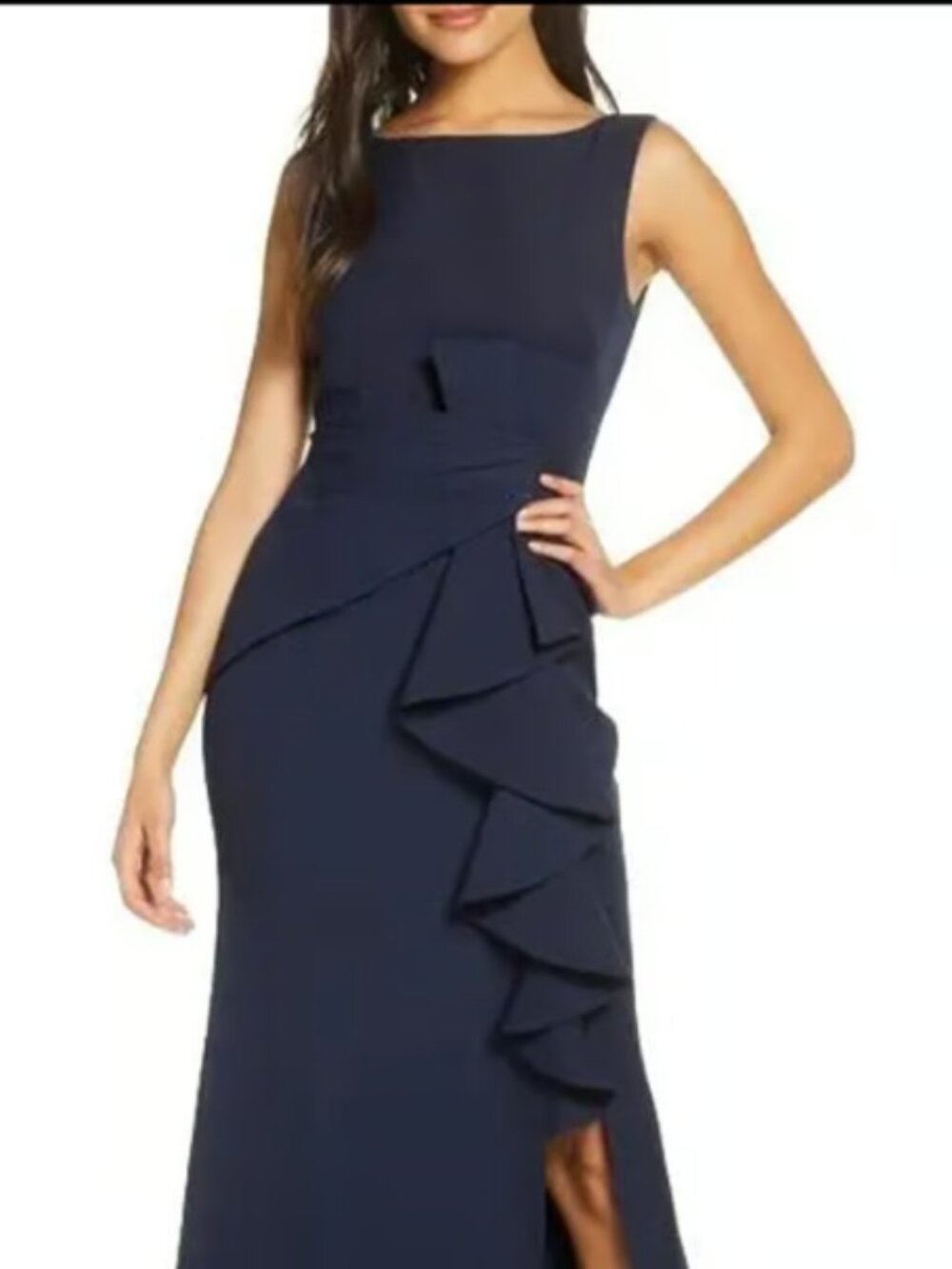 Eliza J Cocktail Dress - Navy Blue